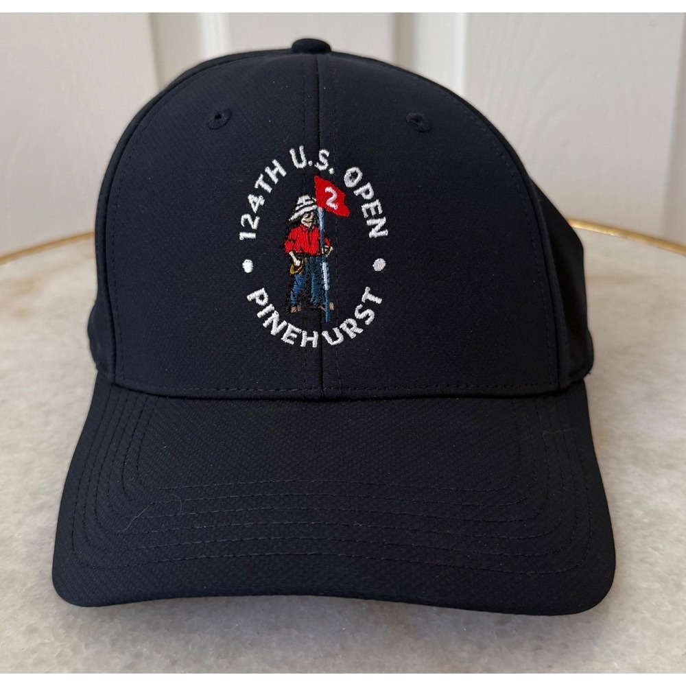 Ahead 124th U.S. Open Pinehurst Golf Hat Navy Blue Performance Adjustable Cap